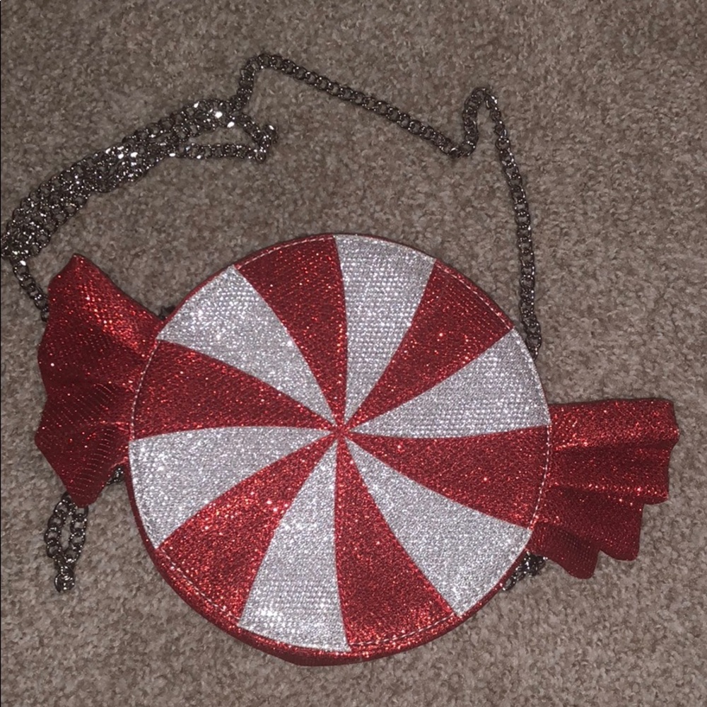 peppermint christmas candy crossbody
